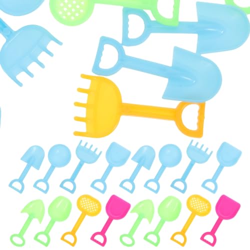 Garneck 24 Stück Mikrolandschafts-Kinderspielzeug Mini- -Strandzubehör Mini-Strandaccessoires Mini-Hausschaufelmodelle Mini -Prop Mini- Plastik von Garneck