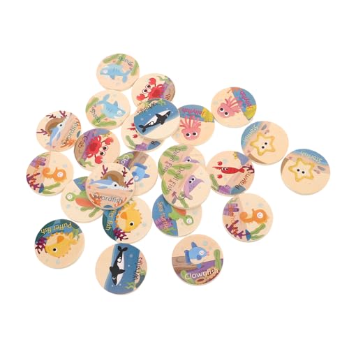 Garneck 24-teiliges Memory-Spiel Mit Meerestieren Für Kinder, Lernspielzeug Aus Holz Für Kleinkinder, Zur Verbesserung Der Frühen Lern- Und Beobachtungsfähigkeiten Garneck 24-teiliges Memory-Spiel Mit Meerestieren Für Kinder, Lernspielzeug Aus Holz Für Kleinkinder, Zur Verbesserung Der Frühen Lern- Und Beobachtungsfähigkeiten von Garneck