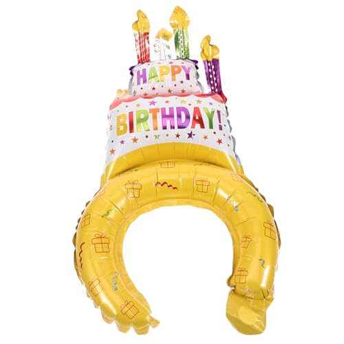Garneck 25 Stück Geburtstagshut Kopfschmuck Kindergeschenke Stirnbänder Kopfband Luftballons Partygeschenke Für Geburtstagsfeier Haarreifen Happy Birthday Stirnband Cartoon Aufblasbares von Garneck