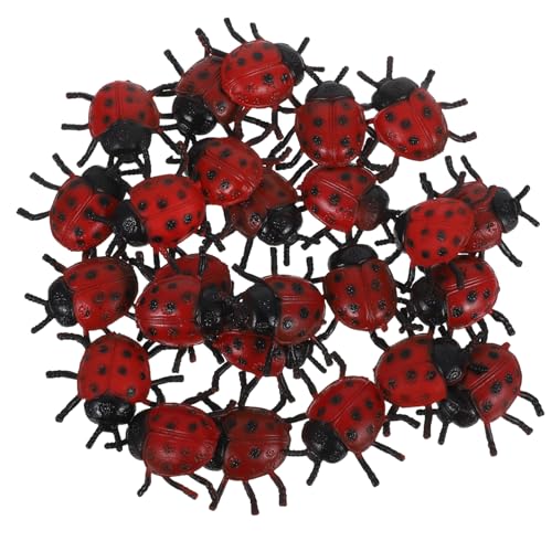 Garneck 25 Stück Mini-Marienkäfer-Figuren: PVC-Simulations-Marienkäfer-Modelle Rotes Gefälschtes Insektenspielzeug Für Halloween-Streich-Requisiten Partygeschenke Für Kinder Garneck 25 Stück Mini-Marienkäfer-Figuren: PVC-Simulations-Marienkäfer-Modelle Rotes Gefälschtes Insektenspielzeug Für Halloween-Streich-Requisiten Partygeschenke Für Kinder von Garneck