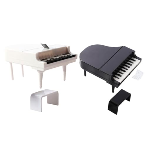 Garneck 2Sätze Klavier Modell Mit Hocker Puppenhaus Möbel Teiliges Zubehör Für Miniaturhäuser Dekorative Requisite von Garneck