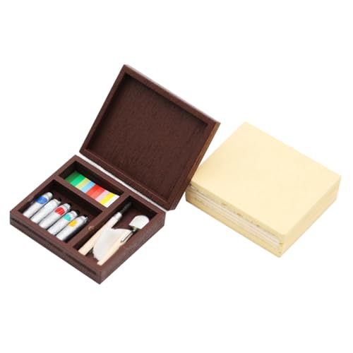 Garneck 2Sätze Mini Holzspielzeug Mit Malbox Teiliges Holzzubehör Für DIY Dekoration Kreative Malwerkzeuge Für Modellbau Und Naturholzfarbe Garneck 2Sätze Mini Holzspielzeug Mit Malbox Teiliges Holzzubehör Für DIY Dekoration Kreative Malwerkzeuge Für Modellbau Und Naturholzfarbe von Garneck