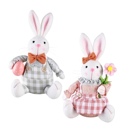 Garneck 2St Osterhase Bunny kanninchen plüschhase Spielzeughase Hasen Easter Puppenschmuck zu Ostern Hasenpuppe Hase gefüllte Puppe Osterdekorationen Plüschpuppe Stoff Garneck 2St Osterhase Bunny kanninchen plüschhase Spielzeughase Hasen Easter Puppenschmuck zu Ostern Hasenpuppe Hase gefüllte Puppe Osterdekorationen Plüschpuppe Stoff von Garneck