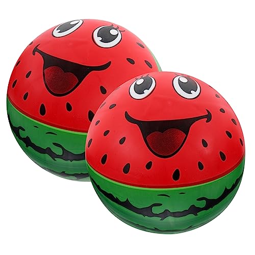 Garneck 2Stücke Aufblasbare Wassermelonenbälle Strandbälle für Pool und Gartenpartys Farbenfrohes Wasserspielzeug Dekoration für Sommerfeiern von Garneck