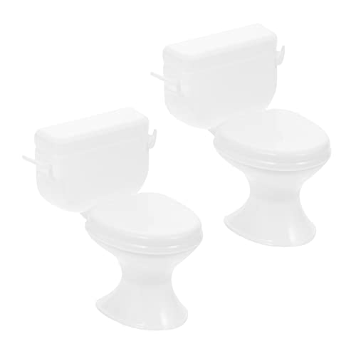 Garneck 2Stücke Badezimmermöbel Für Puppenhaus Teiliges Mit Toilette Und Zubehör Für Kreatives Und Mini Hausdekoration Sicher Und Langlebig von Garneck