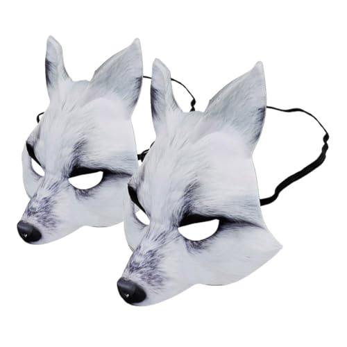 Garneck 2Stücke Fuchsmaske Karneval Tiermaske für Halloween Kostüm Party Verstellbare Passform Einzigartiges Design für Maskerade Ball Plüschfuchsmaske für Cosplay Veranstaltungen Garneck 2Stücke Fuchsmaske Karneval Tiermaske für Halloween Kostüm Party Verstellbare Passform Einzigartiges Design für Maskerade Ball Plüschfuchsmaske für Cosplay Veranstaltungen von Garneck