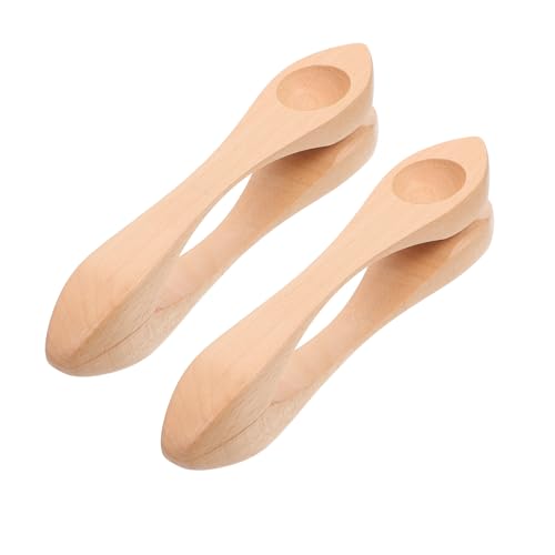 Garneck 2Stücke Holz Musiklöffel Für Kindergarten Musikinstrumente Musikalischen Entwicklung Für Zuhause Und Schule Kleine Musiker von Garneck