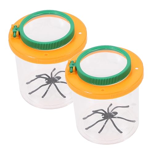 Garneck 2Stücke Insektenbeobachtungsbox mit Lupe Doppelter Vergrößerung für Outdoor Erlebnis Fördert Naturinteresse Transparentes Design für Jungen Garneck 2Stücke Insektenbeobachtungsbox mit Lupe Doppelter Vergrößerung für Outdoor Erlebnis Fördert Naturinteresse Transparentes Design für Jungen von Garneck