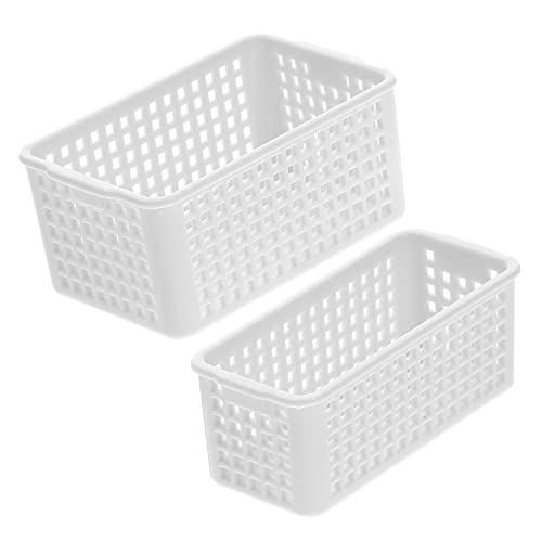 Garneck 2Stücke Mini Aufbewahrungskorb Realistische Mini Dekoration Spielzeugkorb für Puppenhaus Helle Farben Leichtes und Langlebiges Material von Garneck