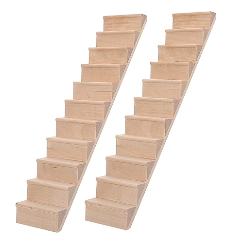 Garneck 2Stücke Mini Holztreppe Für Puppenhaus Dekoratives Zubehör Für Miniaturgarten Und DIY Für Wohnzimmer Restaurant Und Bar Deko Garneck 2Stücke Mini Holztreppe Für Puppenhaus Dekoratives Zubehör Für Miniaturgarten Und DIY Für Wohnzimmer Restaurant Und Bar Deko von Garneck