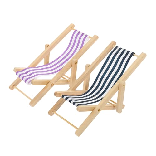 Garneck 2Stücke Mini Puppenmöbel Holzstuhl Faltbarer Liegestuhl für Puppenhaus für Strand und Freizeit Dekoration Navyblau Kinderfreundlich Garneck 2Stücke Mini Puppenmöbel Holzstuhl Faltbarer Liegestuhl für Puppenhaus für Strand und Freizeit Dekoration Navyblau Kinderfreundlich von Garneck
