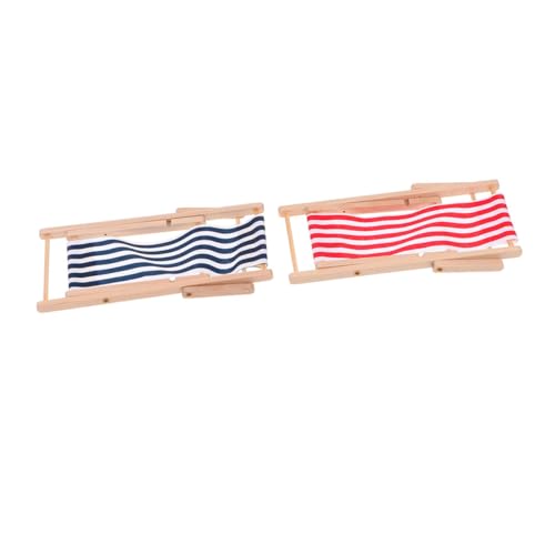 Garneck 2Stücke Mini Strandstuhl Faltbarer Dekorativer Puppenstuhl Entzückende Miniaturmöbel für Puppenhaus Hochsimuliertes Design für Kreative Garneck 2Stücke Mini Strandstuhl Faltbarer Dekorativer Puppenstuhl Entzückende Miniaturmöbel für Puppenhaus Hochsimuliertes Design für Kreative von Garneck