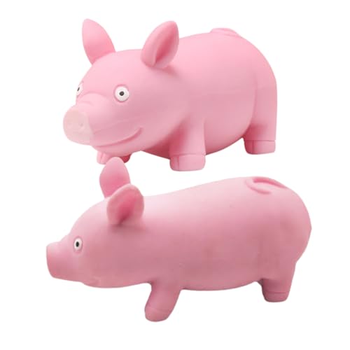 Garneck 2Stücke Quetschspielzeug Schweineform Stressabbauende Dekompressionsspielzeuge für Erwachsene Fidget für Büro und Zuhause Komfortabel und Süß von Garneck