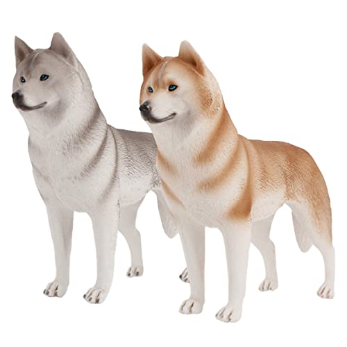 Garneck 2Stücke Simulierter Hund Realistisches Husky Hundemodell Dekoration für Schreibtisch und Zuhause Perfektes für Freunde Hochwertige Verarbeitung und Besondere Garneck 2Stücke Simulierter Hund Realistisches Husky Hundemodell Dekoration für Schreibtisch und Zuhause Perfektes für Freunde Hochwertige Verarbeitung und Besondere von Garneck