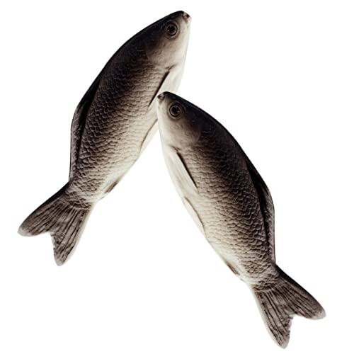 Garneck 2Stücke Wurfkissen Künstliche Fische Plüschspielzeug Dekorative für Simulation Stofftiere für Schlafqualität und Kreative von Garneck