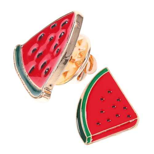 Garneck 2st Wassermelonenbrosche Narbenaufkleber Halloween-gesichtstattoos Für Erwachsene Reisezubehör Tragetasche Aufkleber Für Narbentattoos Geburtstagsparty-zubehör Legierung von Garneck