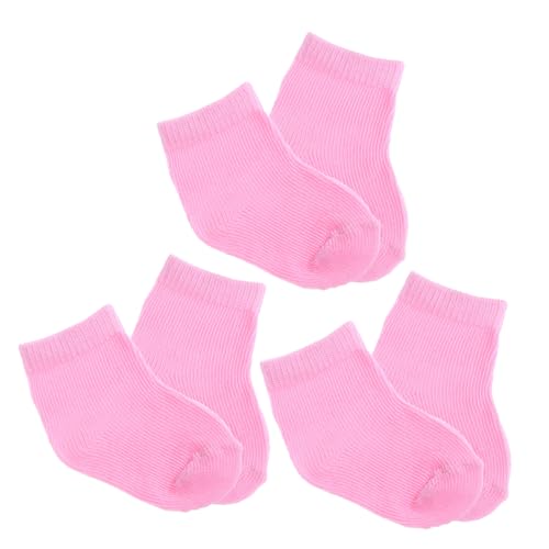 Garneck 3 Paare Doll Socks Puppenstrümpfe Einfarbig für Puppenoutfits Leicht Waschbar und Wiederverwendbar für DIY Puppenaccessoires und Rollenspiele Garneck 3 Paare Doll Socks Puppenstrümpfe Einfarbig für Puppenoutfits Leicht Waschbar und Wiederverwendbar für DIY Puppenaccessoires und Rollenspiele von Garneck