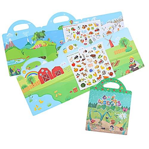Garneck 3 Sätze Wiederverwendbares Aufkleberbuch Für Kleinkinder Aufkleber Für Kinderspielzeug Kleinkindspielzeug Stickerbuch Für Wasserdichter Verbund-PVC-Aufkleber Garneck 3 Sätze Wiederverwendbares Aufkleberbuch Für Kleinkinder Aufkleber Für Kinderspielzeug Kleinkindspielzeug Stickerbuch Für Wasserdichter Verbund-PVC-Aufkleber von Garneck