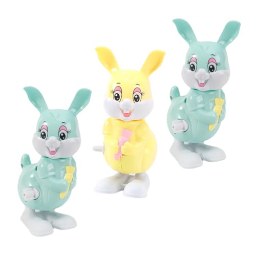 Garneck 3 Stück Aufzieh Küken Kaninchen Uhrwerk wackelt mit hüpfender Hase Uhrwerkspielzeug für zum Aufziehen Plastik Garneck 3 Stück Aufzieh Küken Kaninchen Uhrwerk wackelt mit hüpfender Hase Uhrwerkspielzeug für zum Aufziehen Plastik von Garneck