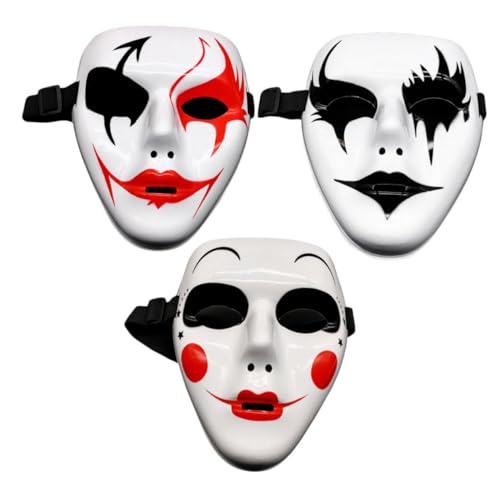 Garneck 3 Stück Handgefertigte Halloween Cosplay Masken für Kostümpartys Maske für Bühnenaufführungen und Maskeraden Realistische und Auffällige Designs Garneck 3 Stück Handgefertigte Halloween Cosplay Masken für Kostümpartys Maske für Bühnenaufführungen und Maskeraden Realistische und Auffällige Designs von Garneck