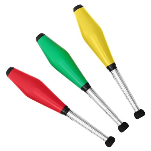 Garneck 3 Stück Jonglierstock Spiel professionelle Jonglierstöcke Jonglierkeulen Jonglierstöcke Anfänger Toys kinderknallzeug Performance-Requisiten Professioneller Jonglierstab Eva von Garneck