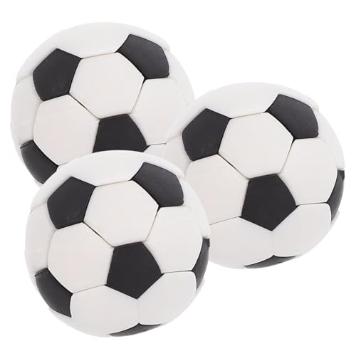 Garneck 3 Stück Lebensechter Mini-fußball Drinnen Klein Puppenhaus Mini-fußbälle Mini-hausfußball Puppe Mini-fußball Mini-fußball-dekore Winzige Kugeln Gummi von Garneck