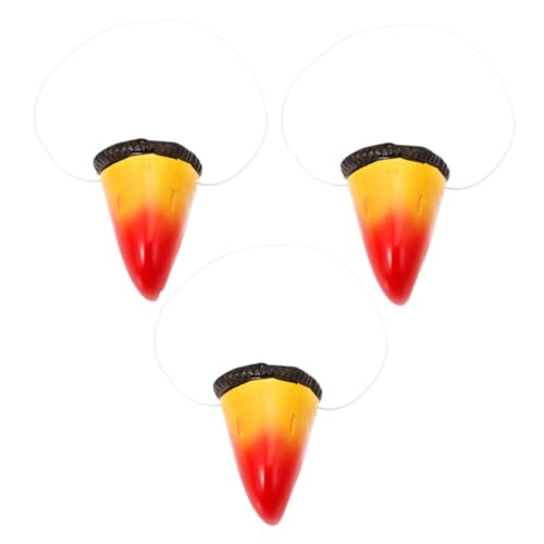 Garneck 3 Stück Papageien-Nasenstütze Schnabel Papageiennase gefälschte Tiernase künstlich Party tierische Nase Papageienmaske Schaum Papageienkostüm Cosplay-Nase Garneck 3 Stück Papageien-Nasenstütze Schnabel Papageiennase gefälschte Tiernase künstlich Party tierische Nase Papageienmaske Schaum Papageienkostüm Cosplay-Nase von Garneck