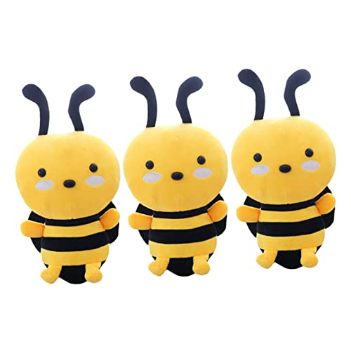 Garneck 3 Stück Plüschbienen Stofftier Weich Plüschtiere Biene Riesige Biene Plüsch Süßes Kinderplüschtier Realistisches Für Tiergeschenke Kissen Gefülltes Bienenkissen Pp von Garneck