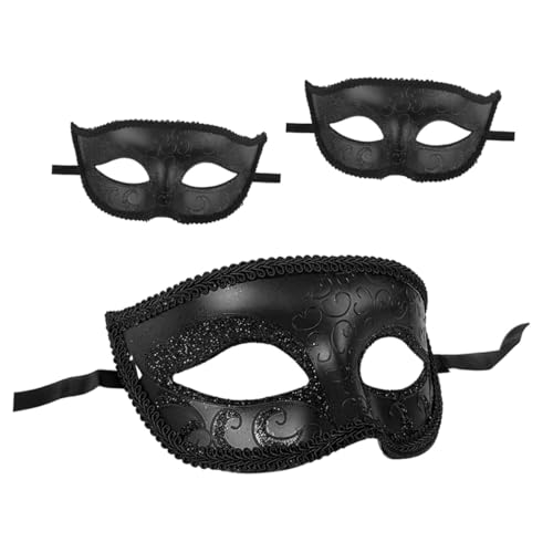 Garneck 3 Stück Teiliges Cosplay Maske für Erwachsene Spitzen Masquerade Halbgesichtsmaske Vintage Stil für Karneval Maskenball Halloween Party Garneck 3 Stück Teiliges Cosplay Maske für Erwachsene Spitzen Masquerade Halbgesichtsmaske Vintage Stil für Karneval Maskenball Halloween Party von Garneck