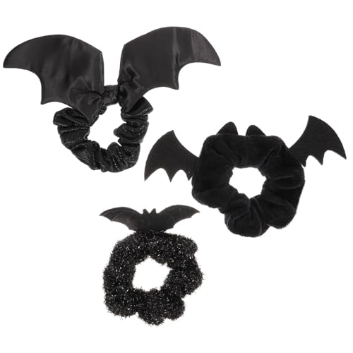 Garneck 3 Stück Teiliges Halloween Haargummi mit Elastischen Fledermaus Scrunchies Schonend für Haare Vielseitig Kombinierbar für Damen und Mädchen Einzigartiger Haarschmuck für Garneck 3 Stück Teiliges Halloween Haargummi mit Elastischen Fledermaus Scrunchies Schonend für Haare Vielseitig Kombinierbar für Damen und Mädchen Einzigartiger Haarschmuck für von Garneck