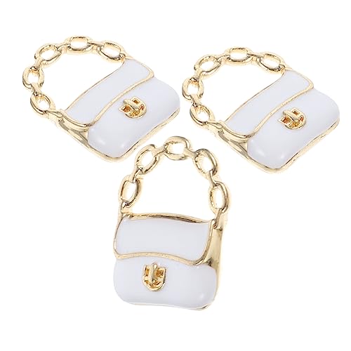 Garneck 3 Stück Teiliges Mini Metall Handtaschen für Puppenhaus Dekoration Langlebige Miniaturtaschen aus Leichtmetall und Tragbar und Stilvoll für Puppenhaus Liebhaber und Miniatur von Garneck