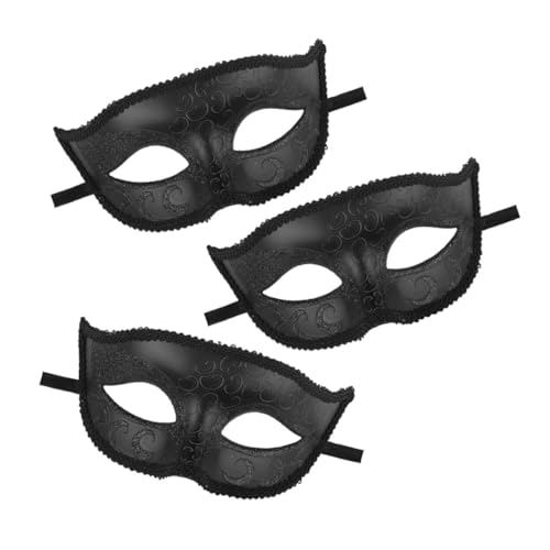 Garneck 3 Stück Teiliges Party Masken Vintage Stil Halbgesichtsmaske für Halloween Karneval Kostüm Ball Damen Herren Zubehör Garneck 3 Stück Teiliges Party Masken Vintage Stil Halbgesichtsmaske für Halloween Karneval Kostüm Ball Damen Herren Zubehör von Garneck