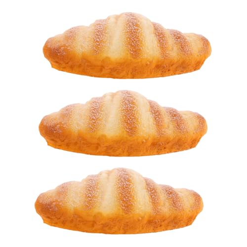 Garneck 3 Stück Teiliges Realistische Kunstbrote Detailgetreue Leichte Deko Modelle mit Authentischer Textur Künstliche Croissant Attrappen für Fotografie Laden und Küchen Dekoration Garneck 3 Stück Teiliges Realistische Kunstbrote Detailgetreue Leichte Deko Modelle mit Authentischer Textur Künstliche Croissant Attrappen für Fotografie Laden und Küchen Dekoration von Garneck