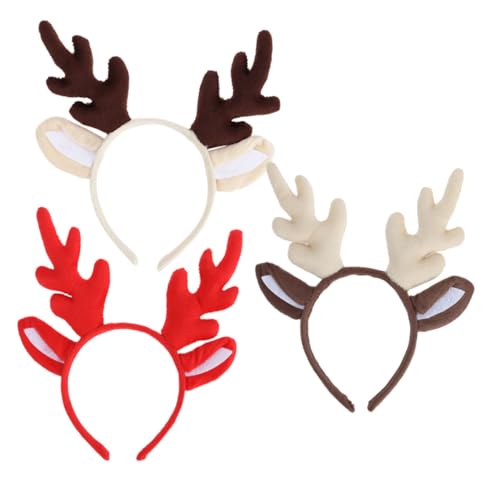 Garneck 3 Stück Weihnachts Rentier Geweih Haarreif Teiliges Antler Stirnband für Erwachsene für Cosplay Foto Shootings Xmas Partys Bühnenauftritte und Mehr Garneck 3 Stück Weihnachts Rentier Geweih Haarreif Teiliges Antler Stirnband für Erwachsene für Cosplay Foto Shootings Xmas Partys Bühnenauftritte und Mehr von Garneck