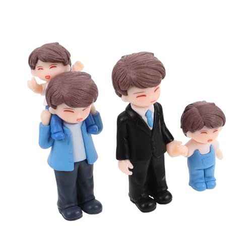 Garneck 3 Stücke DIY Harz Vater Sohn Figur Miniatur Ornament Micro Landschaft Dekoration Desktop Ornament Wohnzimmer Ornamente Garneck 3 Stücke DIY Harz Vater Sohn Figur Miniatur Ornament Micro Landschaft Dekoration Desktop Ornament Wohnzimmer Ornamente von Garneck