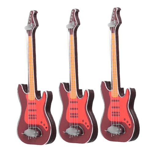 Garneck 3 Stücke Gitarre aus Kunststoff Realistische Mini Gitarre für Puppenhäuser und Dekoration Fördert Kreativität und Rollenspiel Kompakt Garneck 3 Stücke Gitarre aus Kunststoff Realistische Mini Gitarre für Puppenhäuser und Dekoration Fördert Kreativität und Rollenspiel Kompakt von Garneck