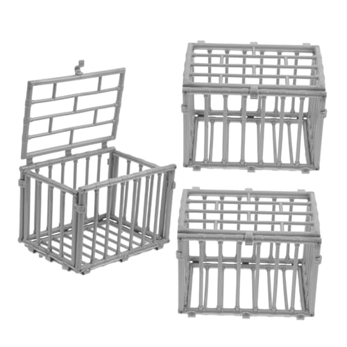 Garneck 3 Teiliges Modell Scheunenzubehör Miniatur Käfig Dekoration Kuscheltier Aufbewahrungskäfig Miniatur Käfig Modell Tierspielzeug Tierzaun Modell Miniatur Modell Silber Garneck 3 Teiliges Modell Scheunenzubehör Miniatur Käfig Dekoration Kuscheltier Aufbewahrungskäfig Miniatur Käfig Modell Tierspielzeug Tierzaun Modell Miniatur Modell Silber von Garneck