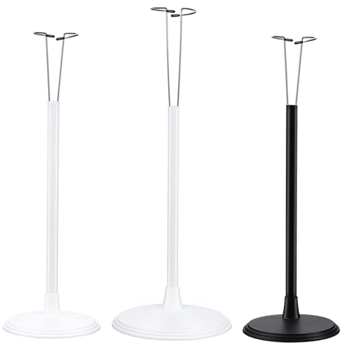 Garneck 3 Teiliges Puppenständer aus PVC Einfache Montage Rutschfester Sockel Kompatibel mit Figuren Vielseitiges Displayzubehör für Puppen und Actionfiguren von Garneck