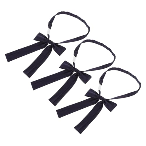 Garneck 3-teiliges Marineblaues Fliegen-set Für Damen Und Mädchen, Vorgebunden, Verstellbare Schleife, Elegantes Uniform-kostüm-zubehör Für Arbeit, Schule, Partys, Formelle Garneck 3-teiliges Marineblaues Fliegen-set Für Damen Und Mädchen, Vorgebunden, Verstellbare Schleife, Elegantes Uniform-kostüm-zubehör Für Arbeit, Schule, Partys, Formelle von Garneck