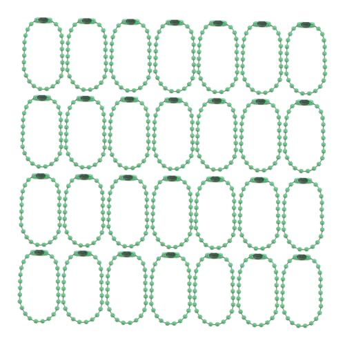 Garneck 30 Stück Mini-Halskette Halsketten für gefälscht Reize Mädchen kreativ doll Accessories Mini-Kettenschmuck Stellen Sie Sich Schmuck vor Puppenschmuck Plastik Green von Garneck