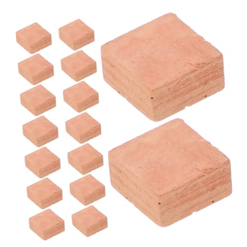 Garneck 30 Stück Miniatur-Essens- Und Spielzeugszenen Miniatur-puppenhauszubehör Ziegelhandwerk Zubehör Für Bausteine Mini-bausteine ​​zum Basteln Ton Light Brown von Garneck