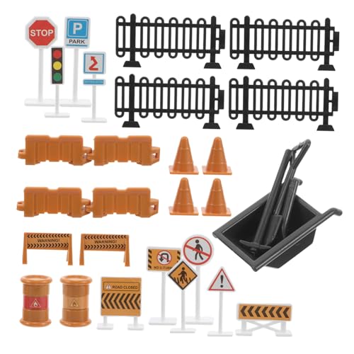 Garneck 30 Stück -Verkehrsschild Mini-verkehrszeichen Straßenschilder Für Mini-verkehrsbaubarrikade Verkehrszubehör Kleine Zeichen Mini-Warnschild Plastik Garneck 30 Stück -Verkehrsschild Mini-verkehrszeichen Straßenschilder Für Mini-verkehrsbaubarrikade Verkehrszubehör Kleine Zeichen Mini-Warnschild Plastik von Garneck