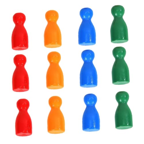 Garneck 32 Stück Brettspiel Figuren Spielsteine für Tischspiele Holzpuppen und Tabletop Komponenten für Schach und Mehr von Garneck