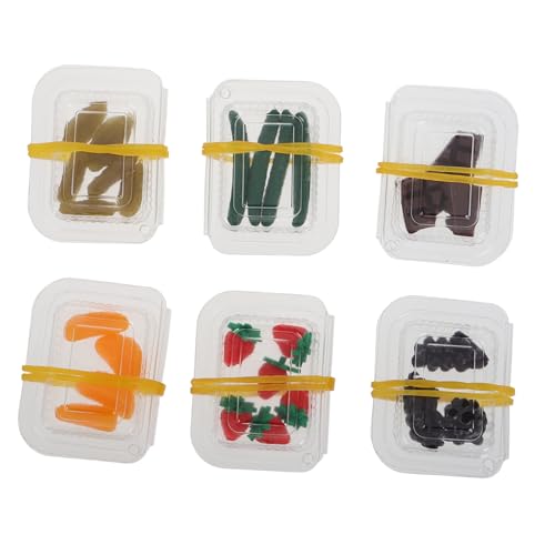 Garneck 35 Stück Mini-Simulationsfrucht Mini-Sachen Minifiguren Fruchtspielzeug winziges Essen Mini-Lebensmittel Spielzeugeinkaufswagen Spielzeuggemüse Mini -Kühlschrankspielzeug Plastik von Garneck
