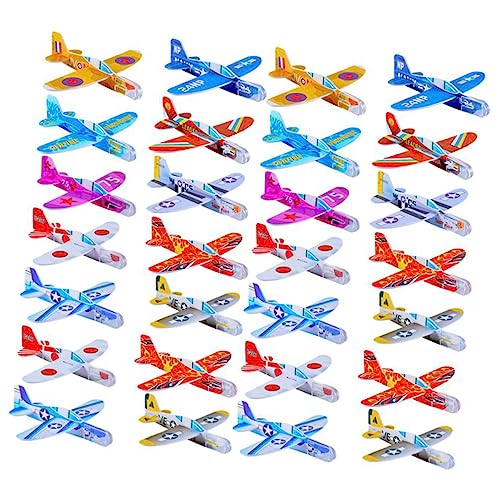 Garneck 36 Stck. Kleine Flugzeugspielzeug Schaum Flugzeuge für Segelflugzeug Mini fliegend Kinderspielzeug Ebene Handwerfendes Flugzeugspielzeug Spielzeugflugzeug Zufällige Farbe von Garneck