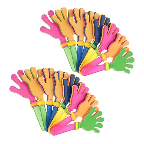 Garneck 36 Stück Klöppel kinderspielzeug volumni spielsachen Party Hände schienbeinschoner Fussball Requisiten Handklöppel Prop Plastik von Garneck
