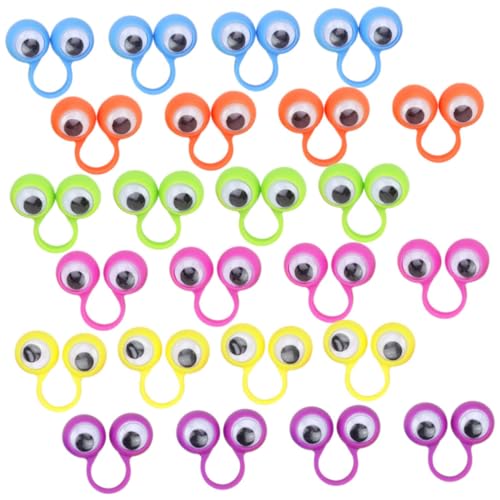 Garneck 36 Stück Teiliges Augen Fingerpuppen Finger Ringe Zufälligen Farben für Party Fördert Kreativität und Aktives Zufällige Farbe von Garneck