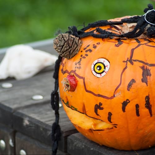 Garneck 36 Stück Teiliges Halloween Deko mit Gruseligen Augäpfeln in Realistische Hohle Eyeball Requisiten für DIY Bastelprojekte Puppen Halloween Party Deko und Gruselige Atmosphäre von Garneck