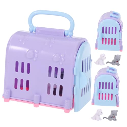 Garneck 3sätze Mini Haustierhäuser Mit Katzen Und Hundemodellen Teiliges Spielzeug Für Dekoration Von Puppenhäusern Und Miniaturlandschaften Zufällige Farben von Garneck