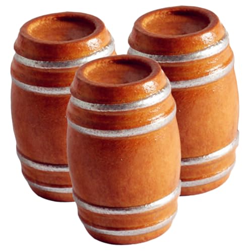 Garneck 3Stücke Holzfässer Für Puppenhäuser Mini Dekoration Bier Und Weinfass Modelle Für Mikrolandschaften Und DIY Projekte Garneck 3Stücke Holzfässer Für Puppenhäuser Mini Dekoration Bier Und Weinfass Modelle Für Mikrolandschaften Und DIY Projekte von Garneck